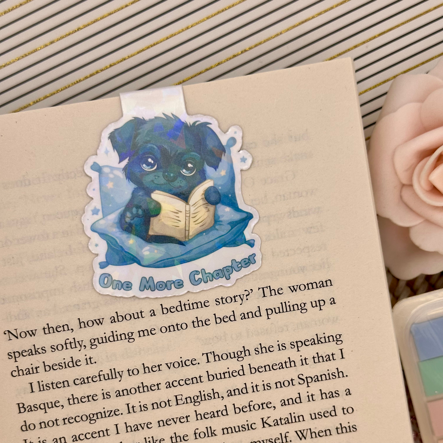 Puppy One More Chapter Magnetic Bookmark