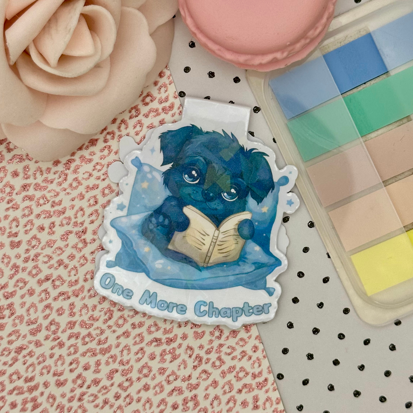 Puppy One More Chapter Magnetic Bookmark