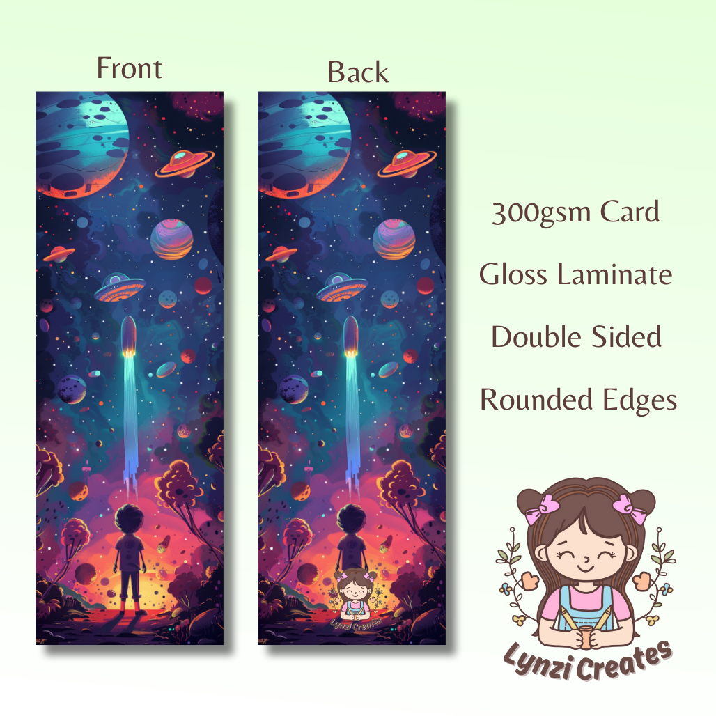 Space Aliens Bookmark