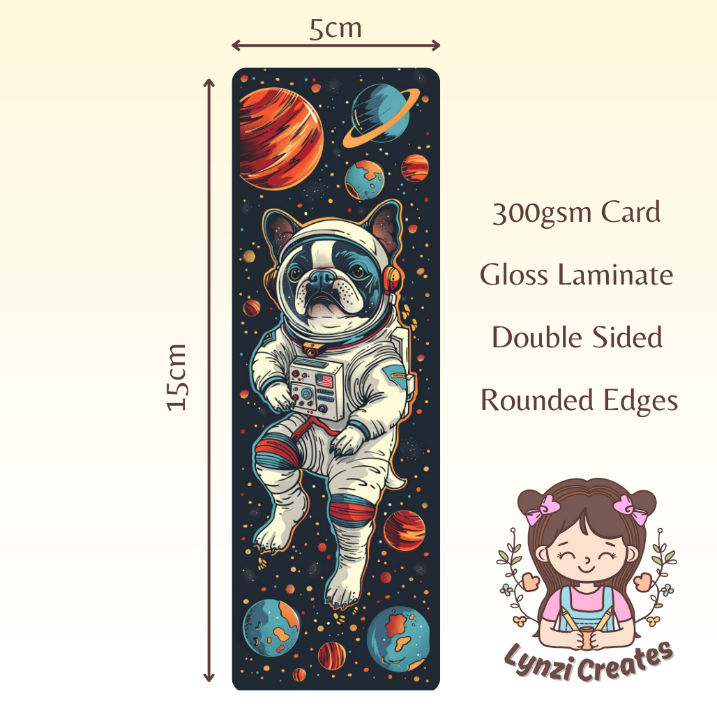 Space Dog Bookmark