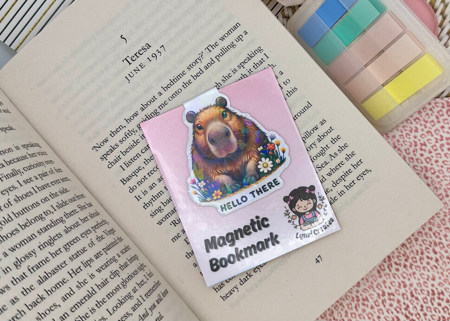 Capybara Magnetic Bookmark