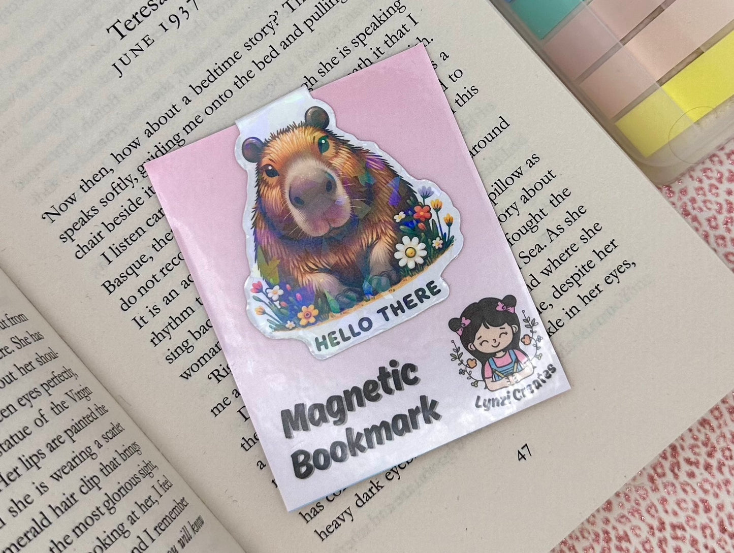 Capybara Magnetic Bookmark