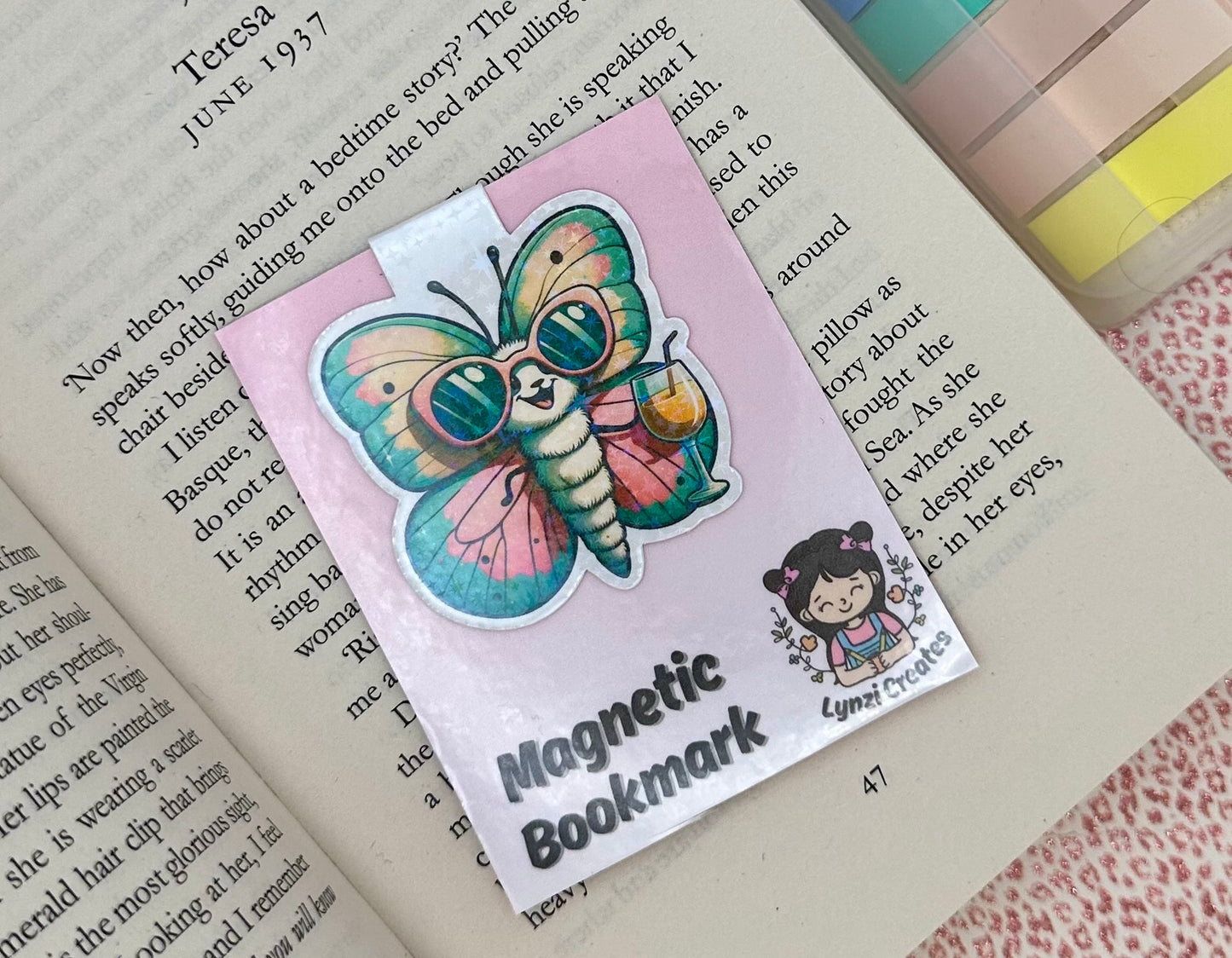 Cool Butterfly Magnetic Bookmark