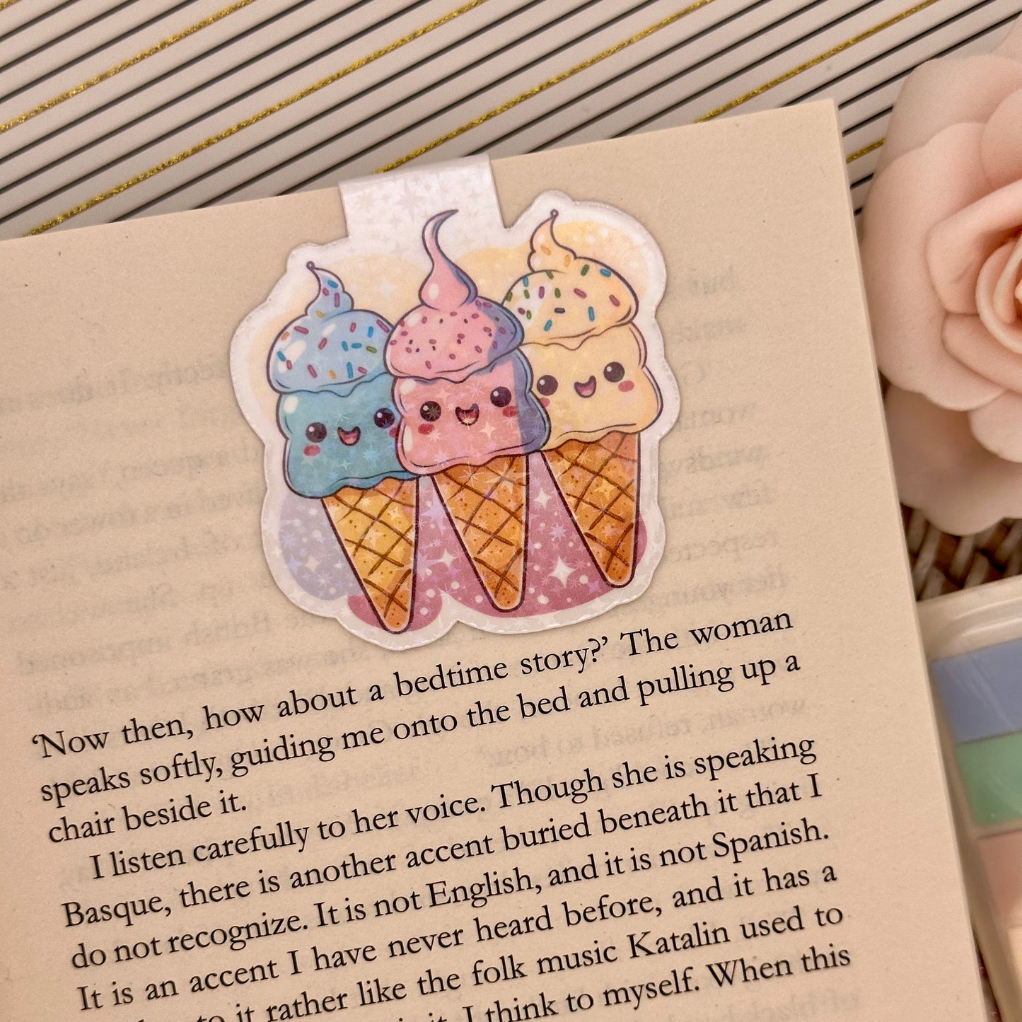 Ice Creams Magnetic Bookmark