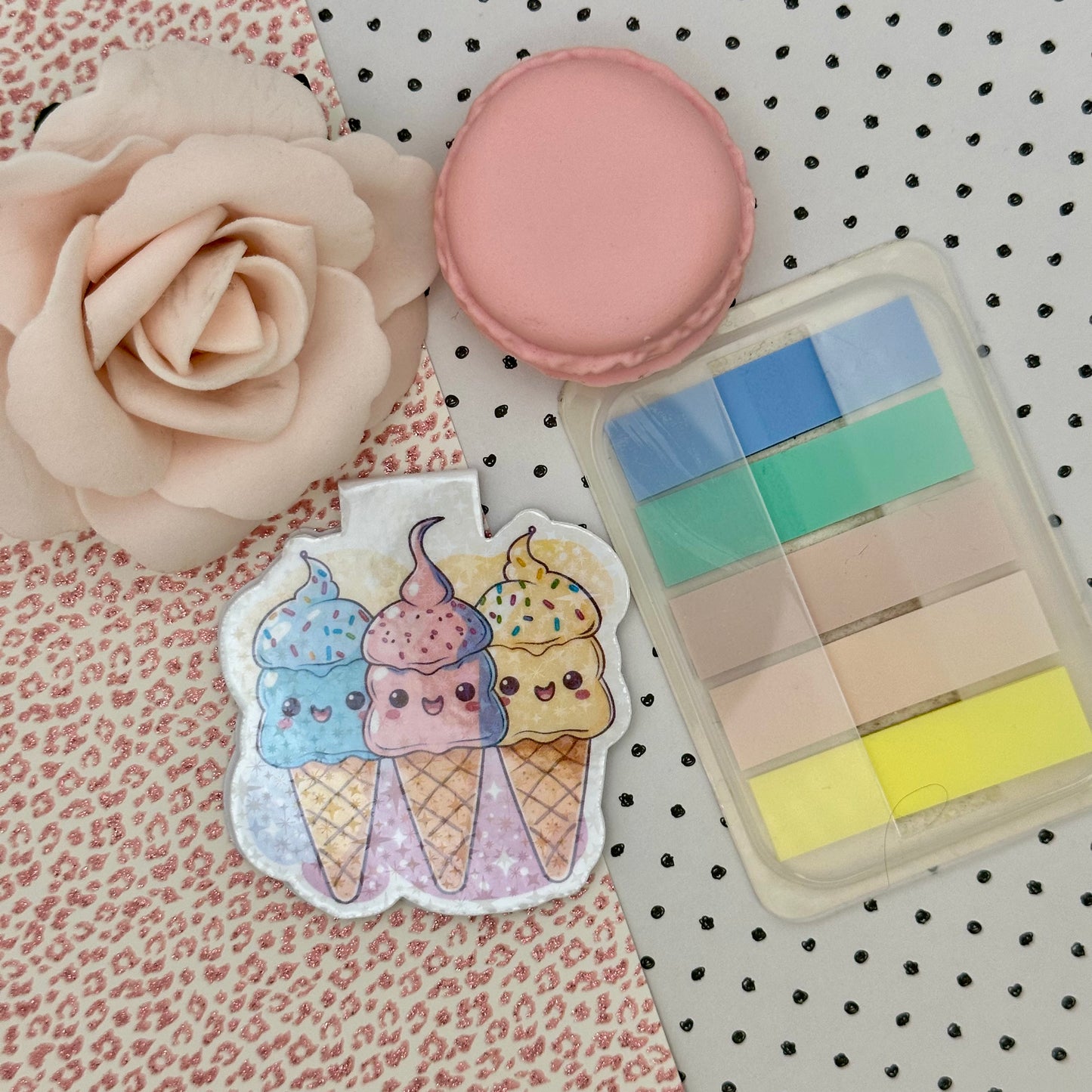 Ice Creams Magnetic Bookmark