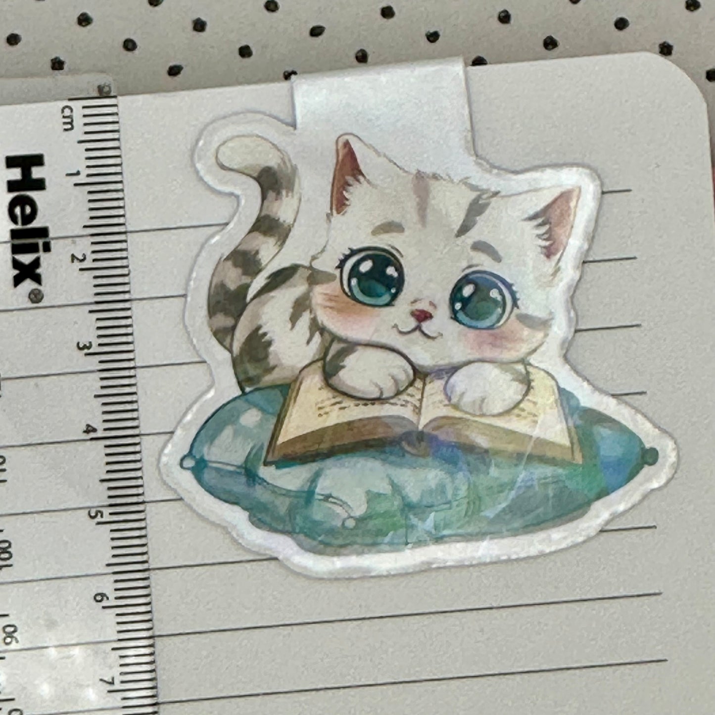 Kitten Cushion Magnetic Bookmark