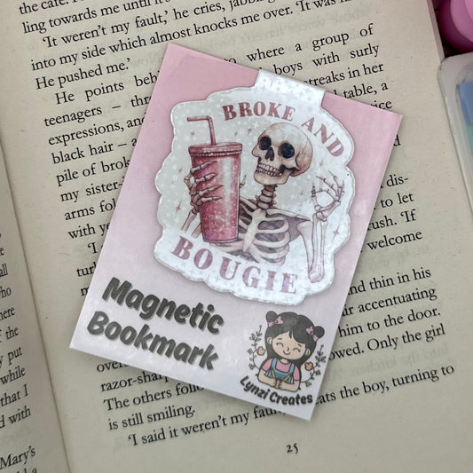 Broke and Bougie Magnetic Bookmark