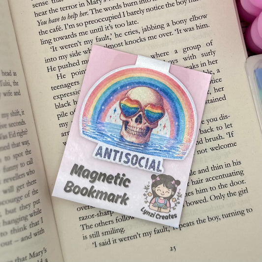 Antisocial Magnetic Bookmark