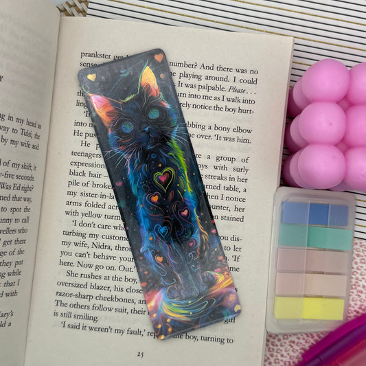 Neon Cat Bookmark