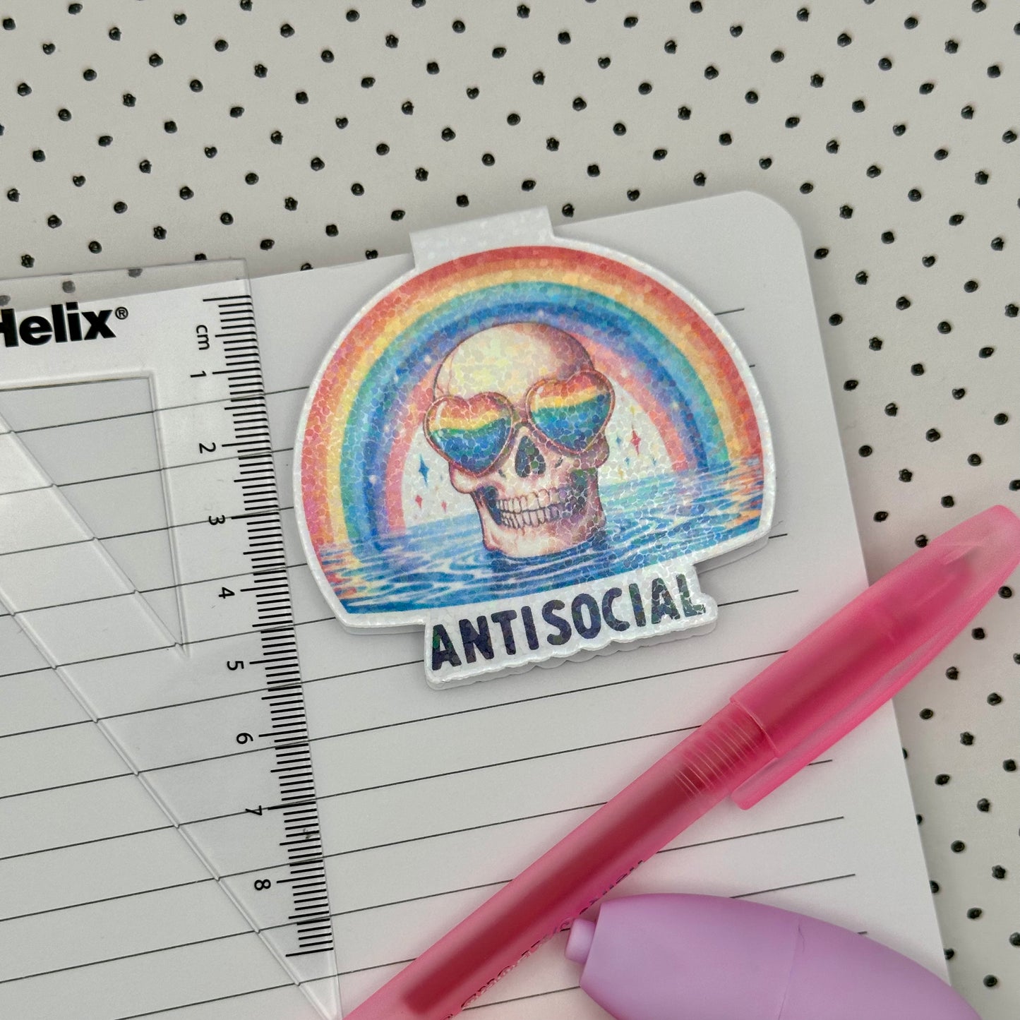 Antisocial Magnetic Bookmark