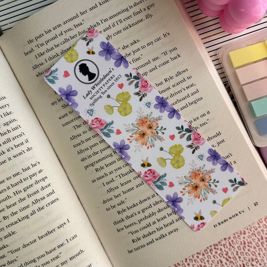 Bridgerton Floral Bookmark