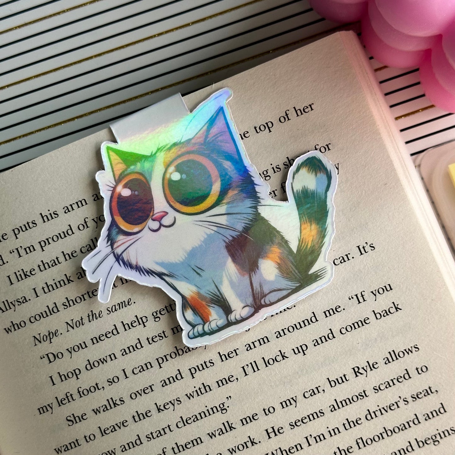 Cute Cat Magnetic Bookmark