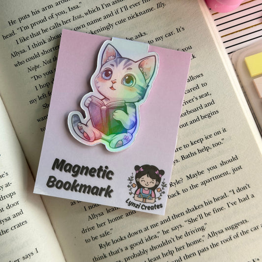 Book Cat Magnetic Bookmark