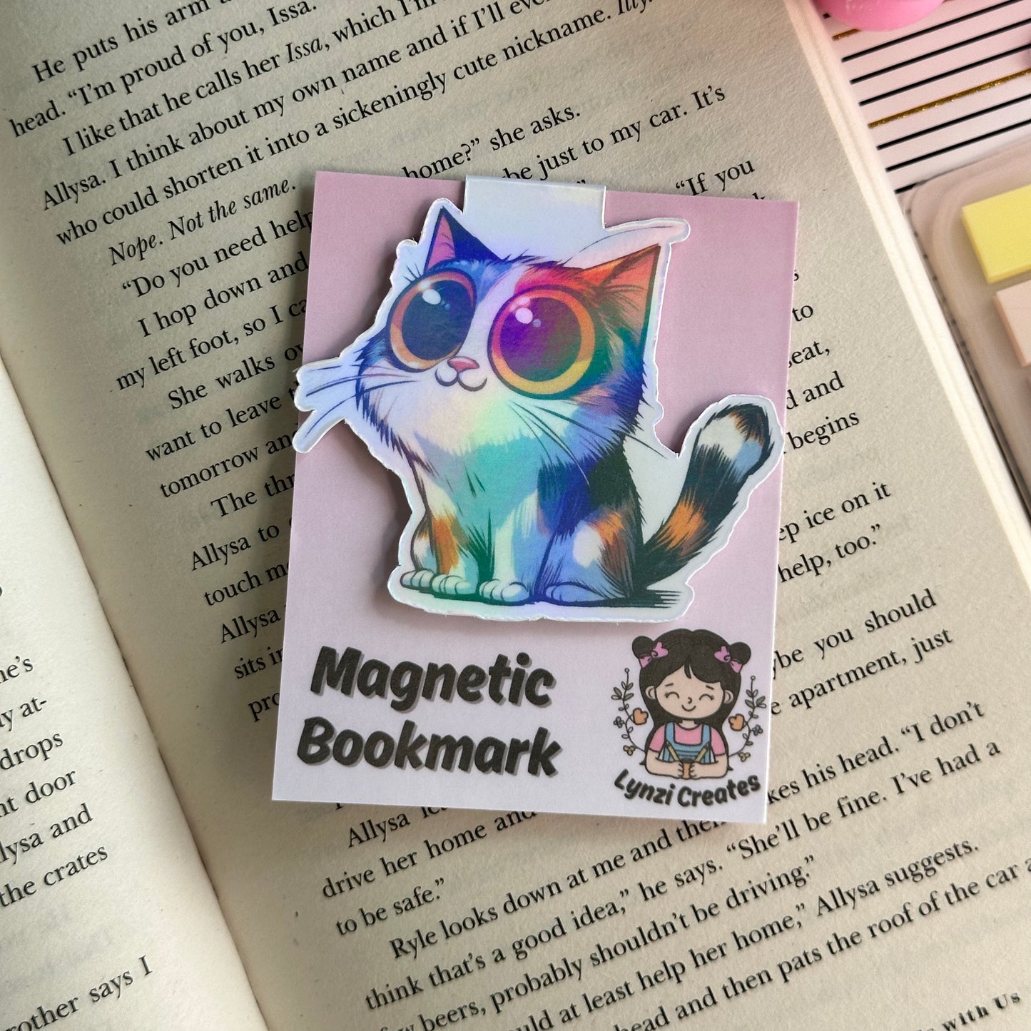 Cute Cat Magnetic Bookmark