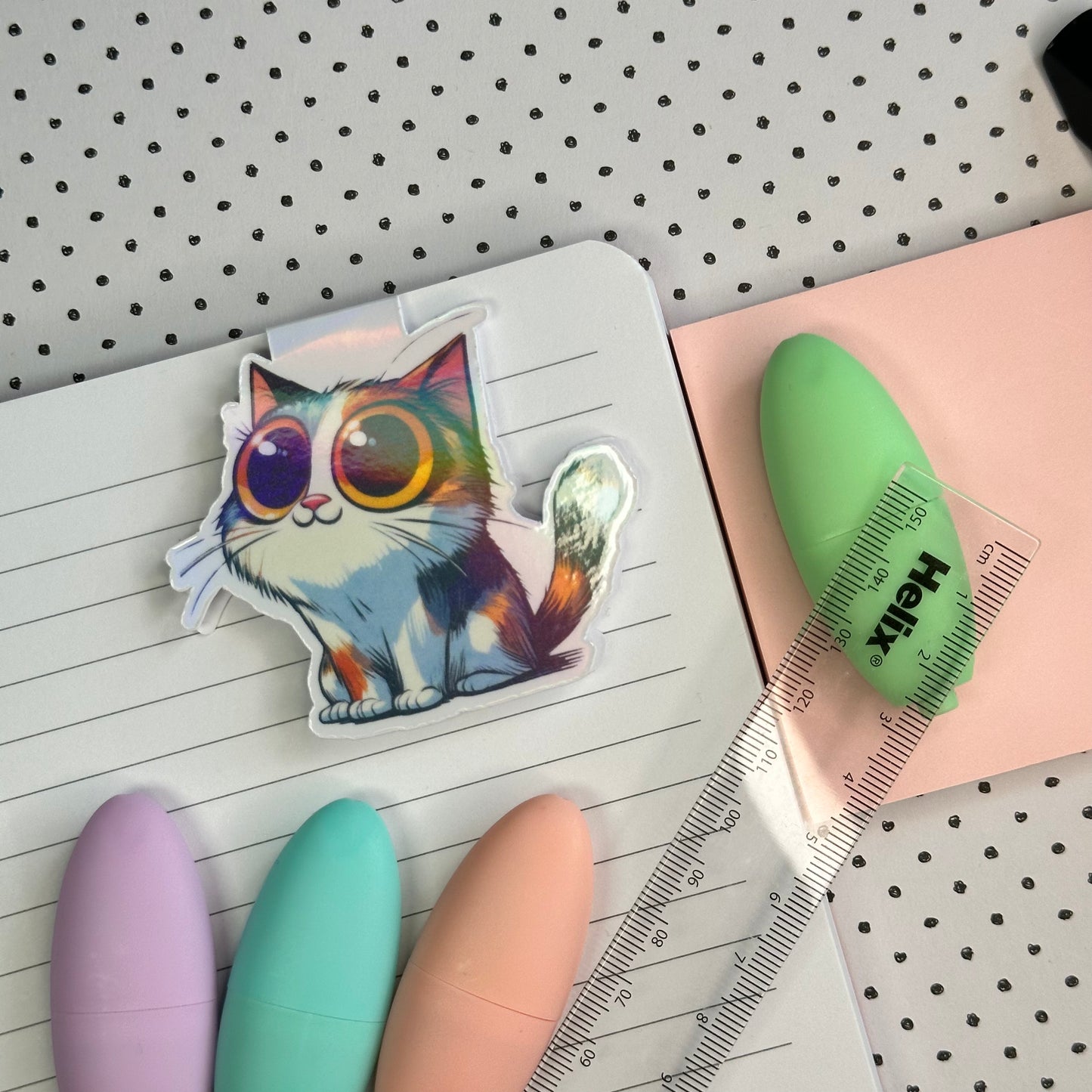 Cute Cat Magnetic Bookmark