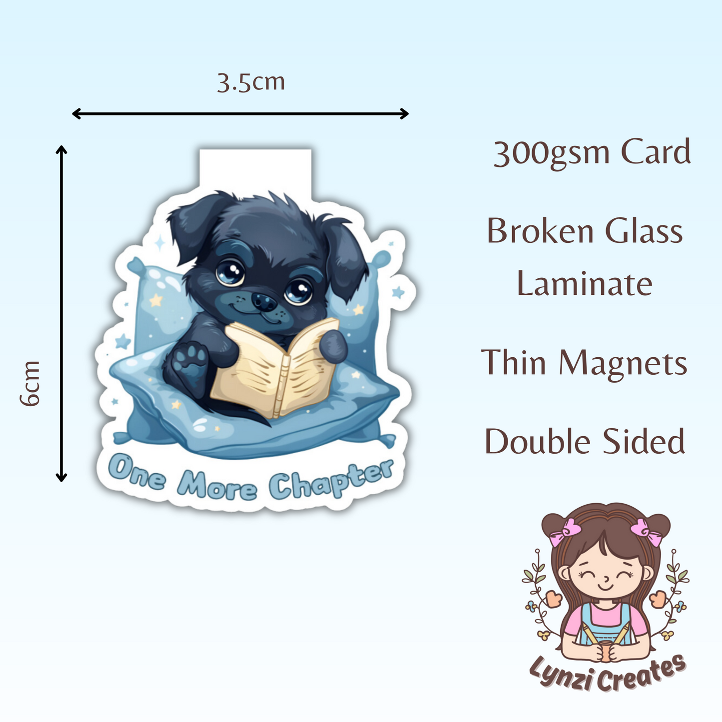 Puppy One More Chapter Magnetic Bookmark