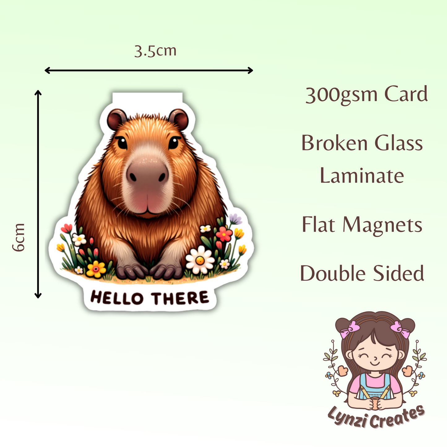 Capybara Magnetic Bookmark