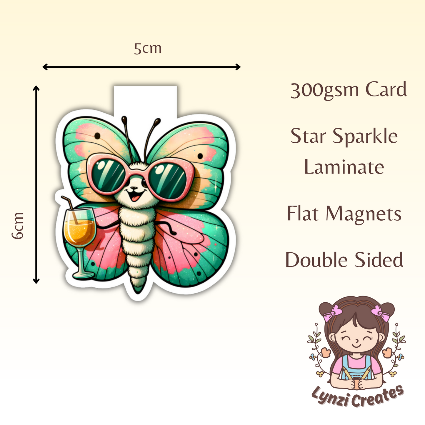 Cool Butterfly Magnetic Bookmark