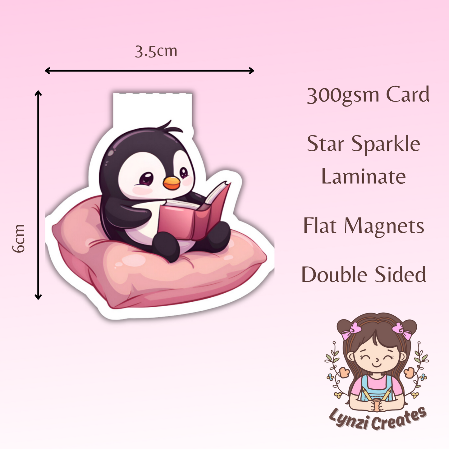 Penguin Cushion Magnetic Bookmark