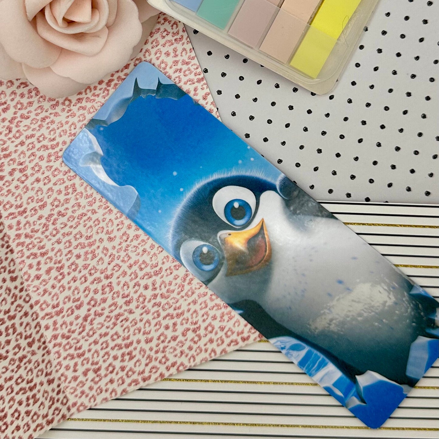 Peekaboo Penguin Bookmark