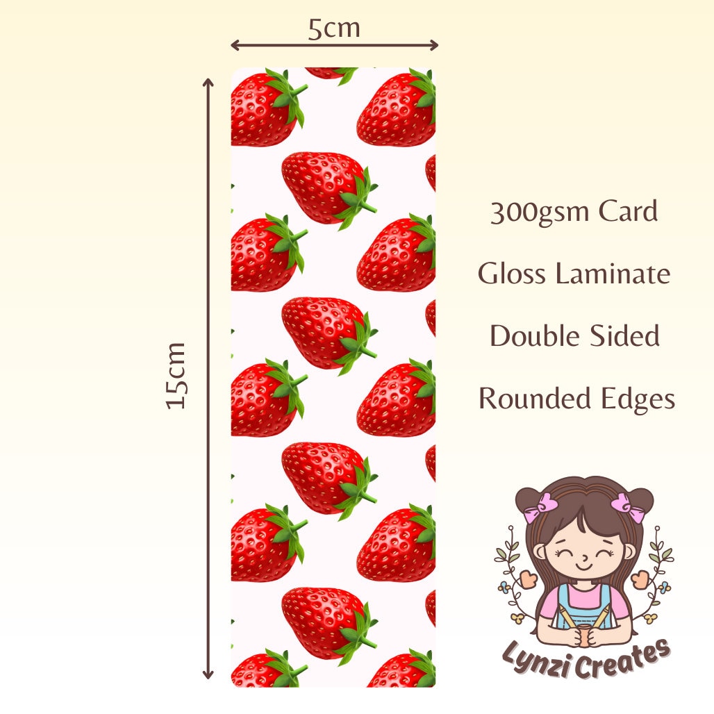 Strawberries & Cream Bookmark