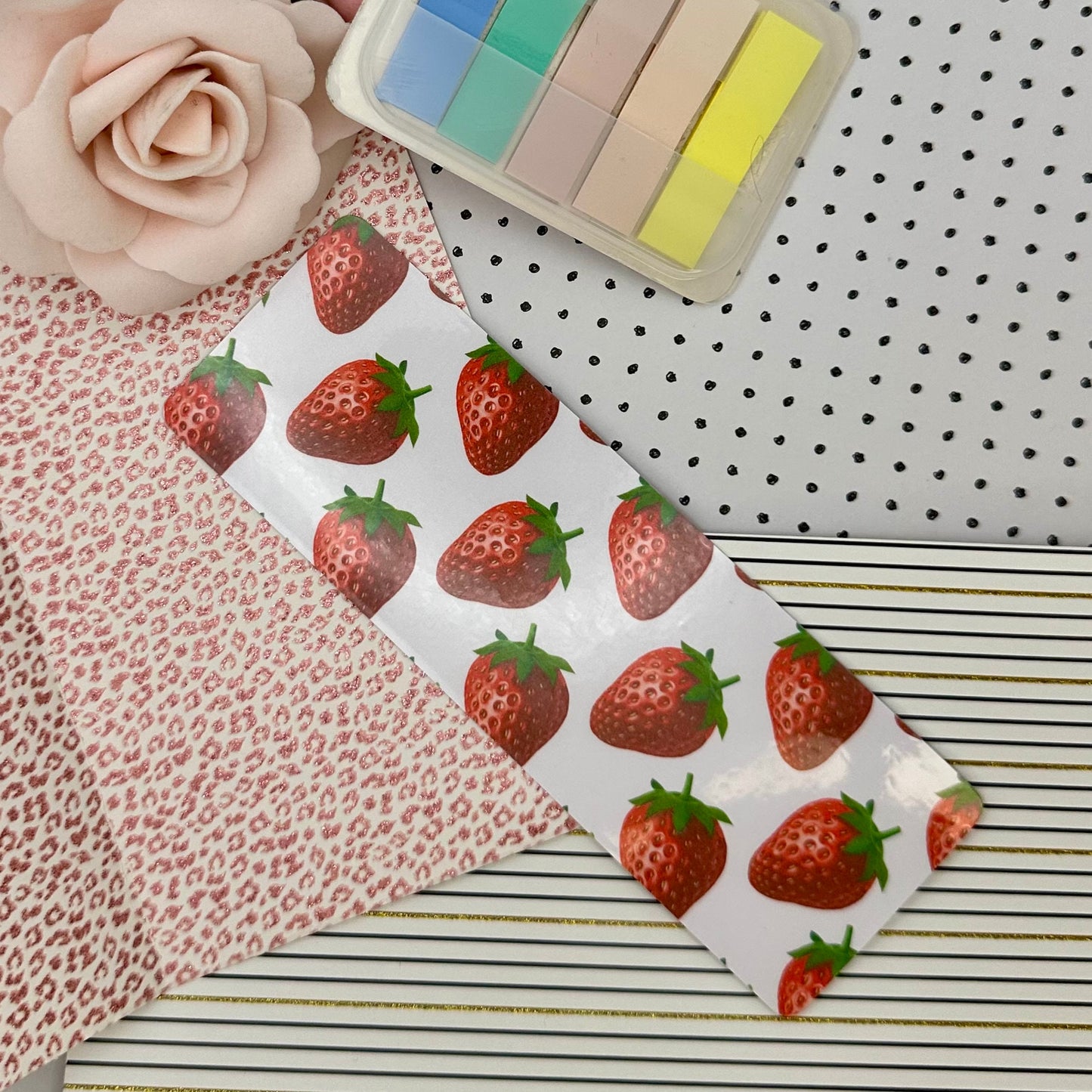 Strawberries & Cream Bookmark