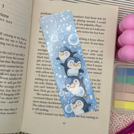 Cute Penguin Book mark | Doublesided Bookmark | Cute Bookmark | Gift For Book Lover | Bookish Gift | Book Accessories