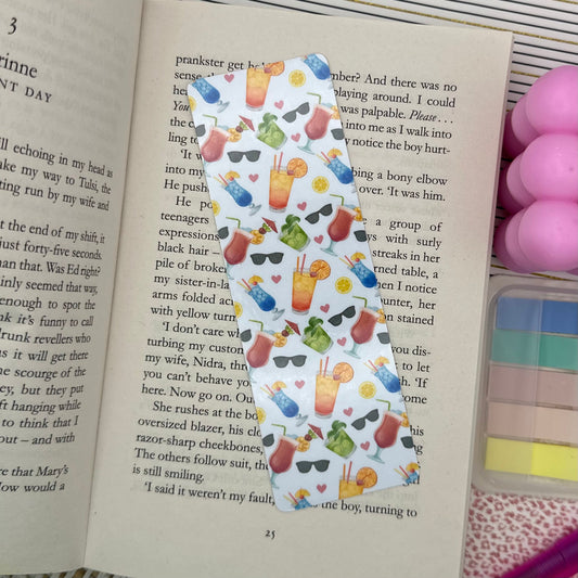 Boozy Bookmark | Summer Cocktails | Cute Bookmark | Beach Read | Summer Vibes