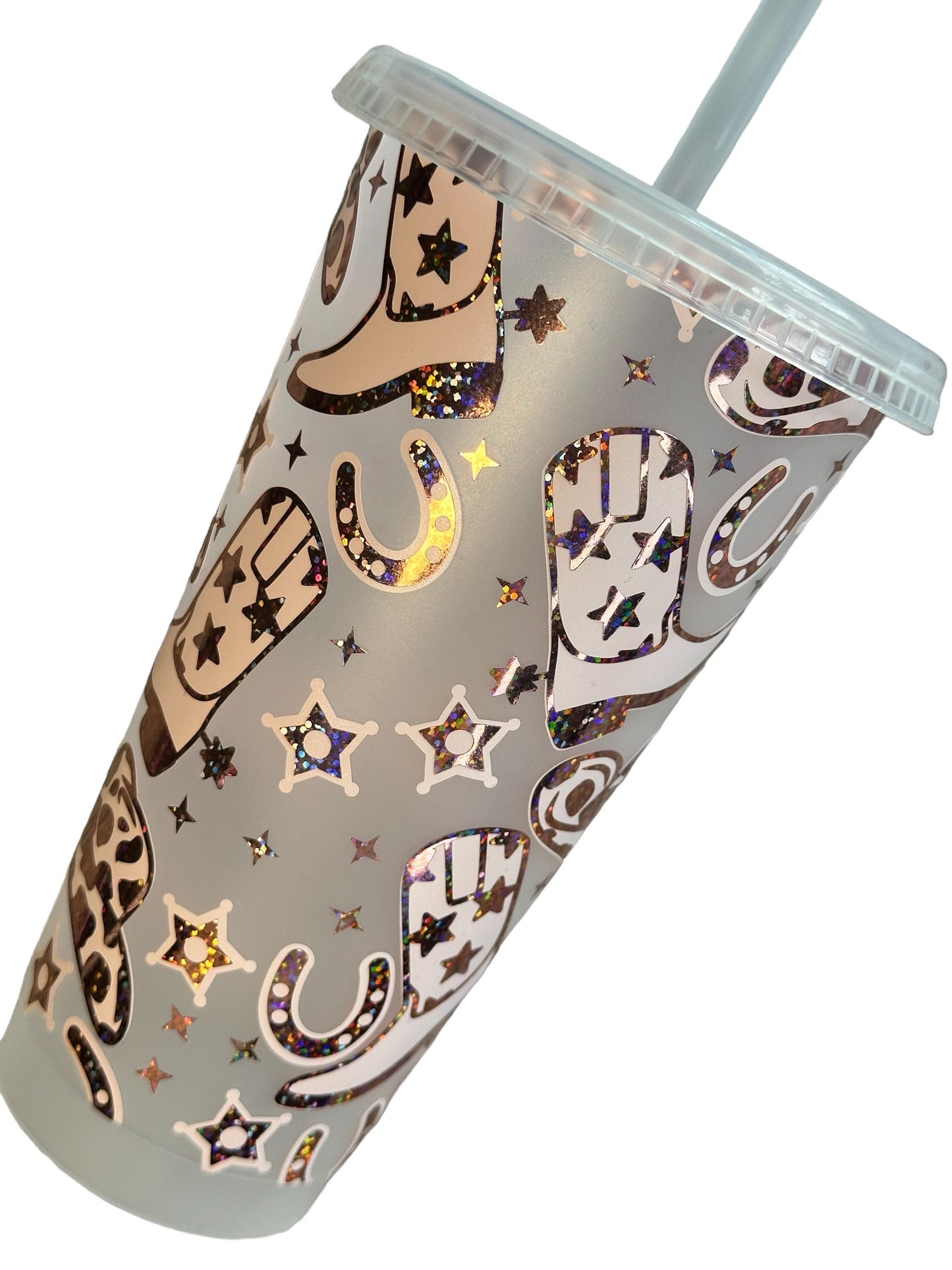 Country Cow Girl Reusable Cold Cup