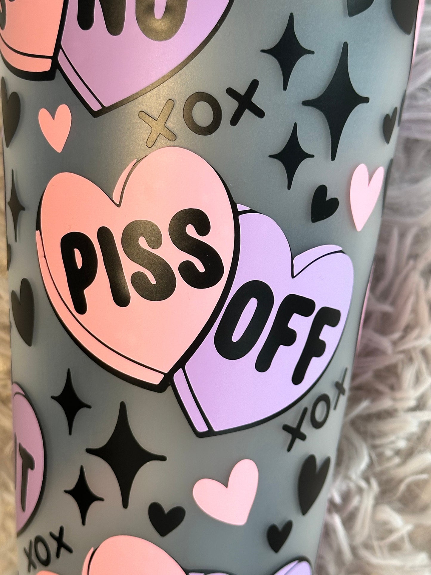 Sassy Hearts Reusable Cold Cup