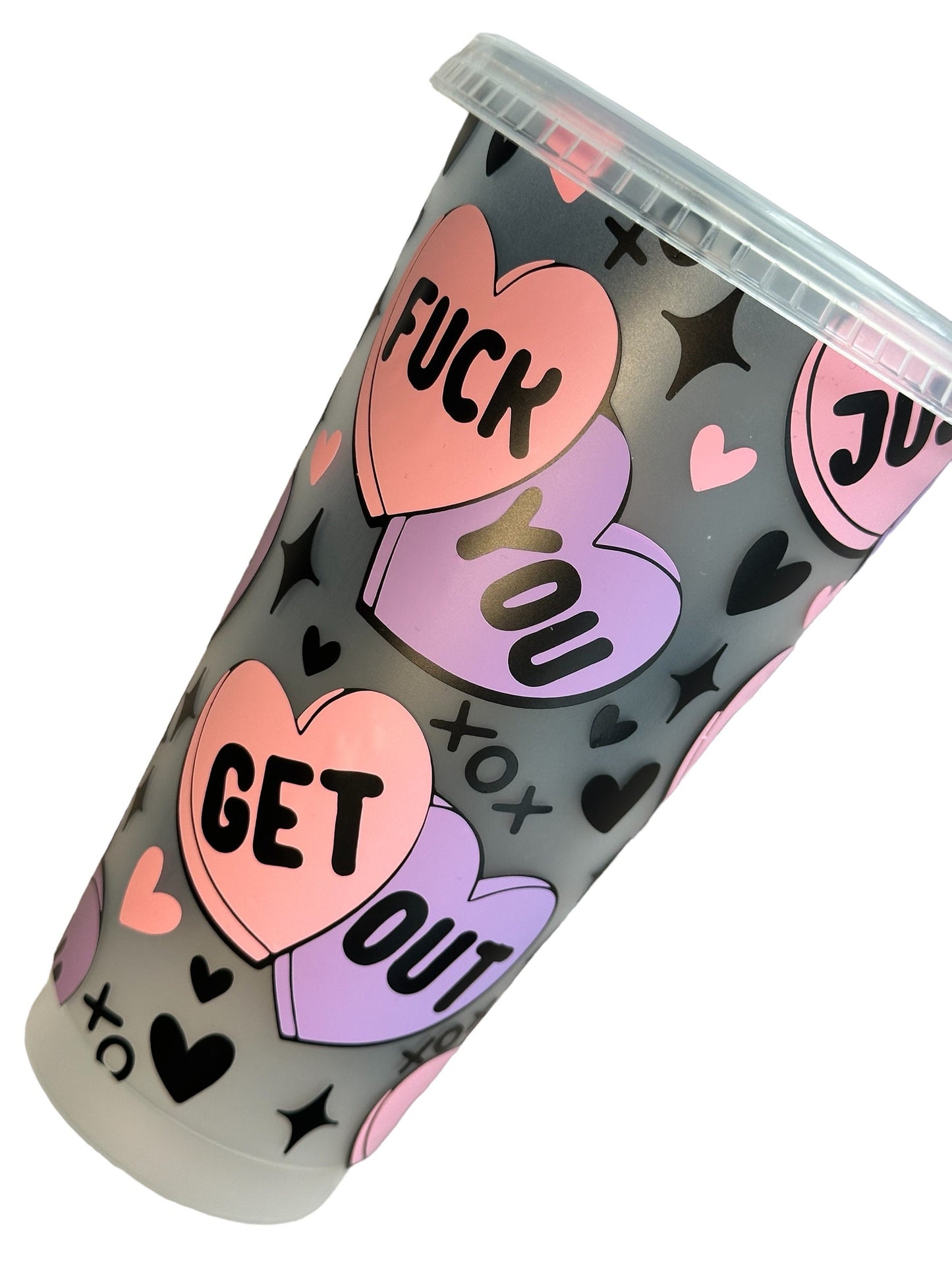 Sassy Hearts Reusable Cold Cup