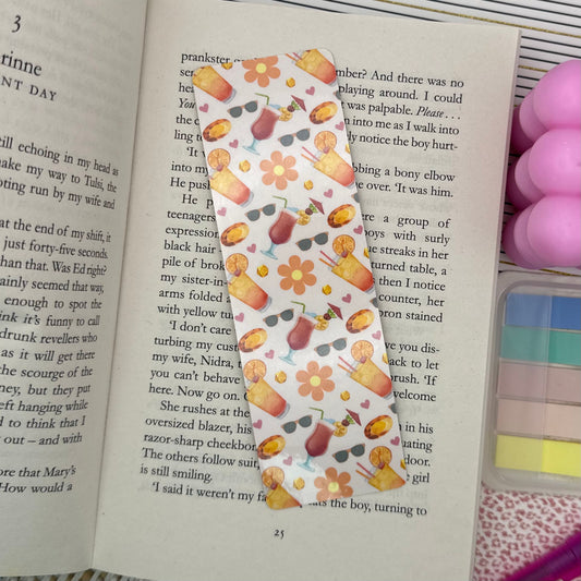 Boozy Bookmark | Summer Cocktails | Cute Bookmark | Beach Read | Summer Vibes