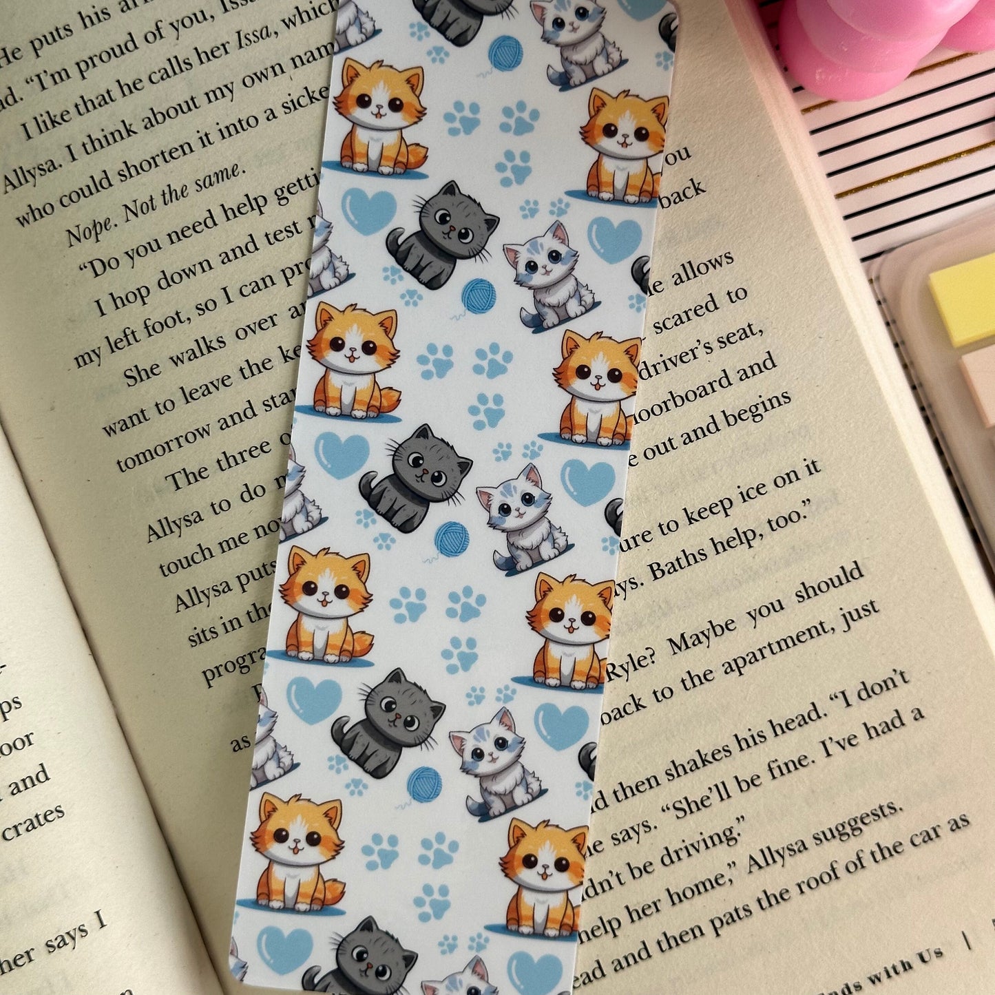 Cute Cat Bookmark | Kitten Bookmark | Stationary Gift | Cute Bookmark | Cats