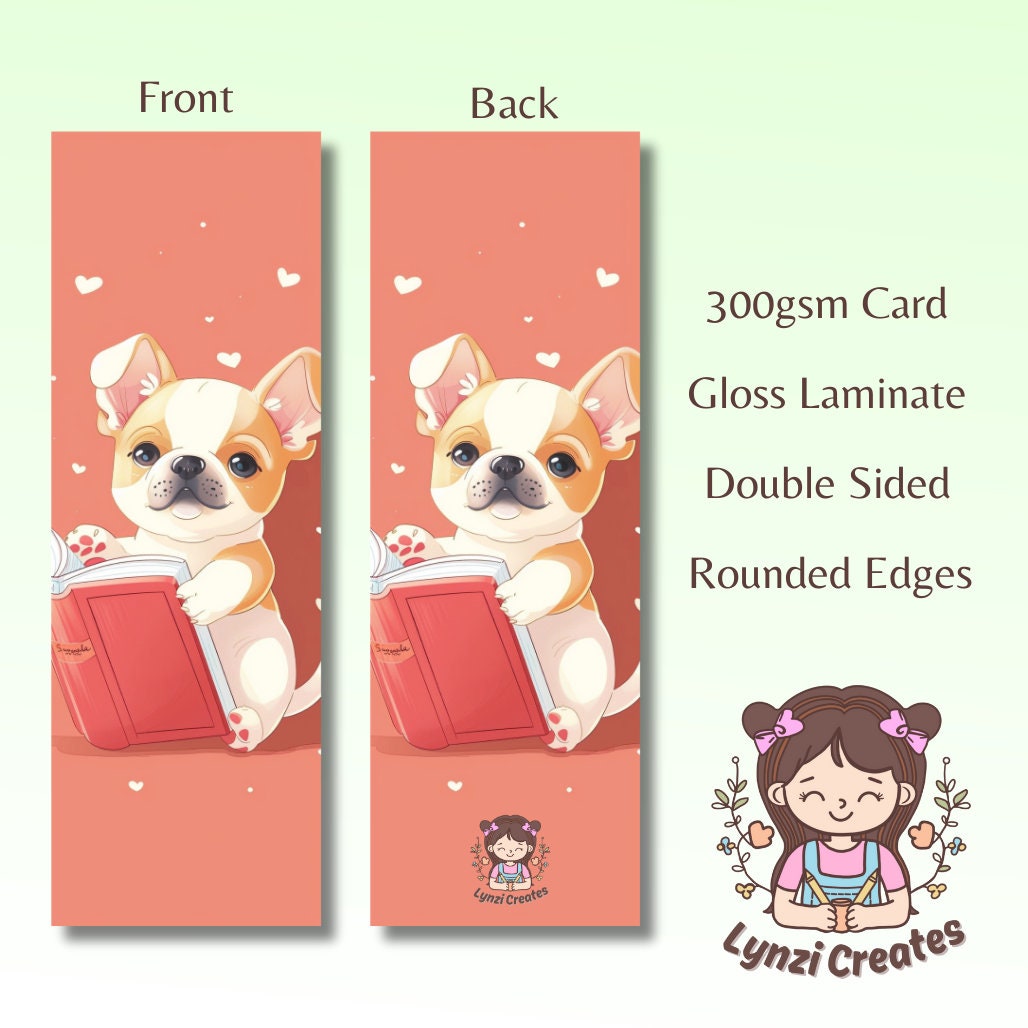 Cute Dog Bookmark | Puppy Bookmark | Stationary Gift | Cute Bookmark