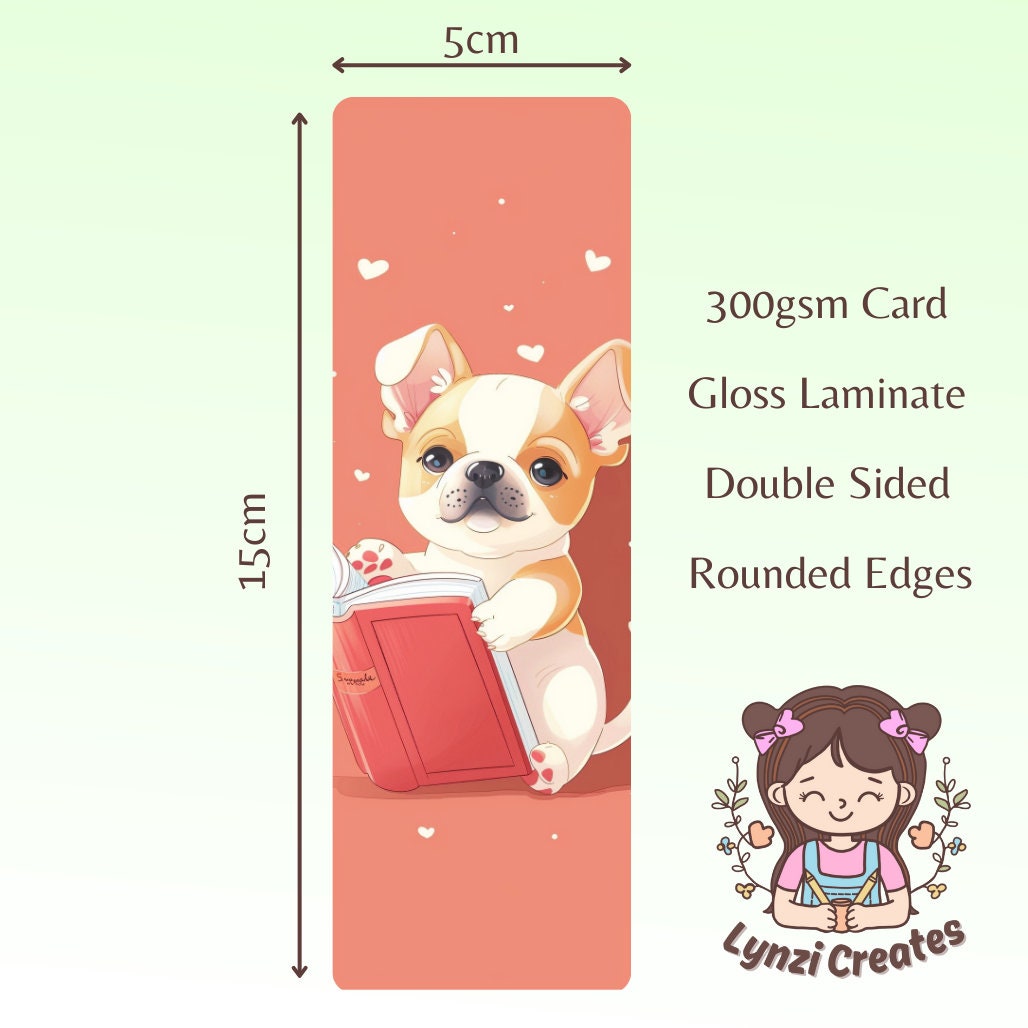 Cute Dog Bookmark | Puppy Bookmark | Stationary Gift | Cute Bookmark