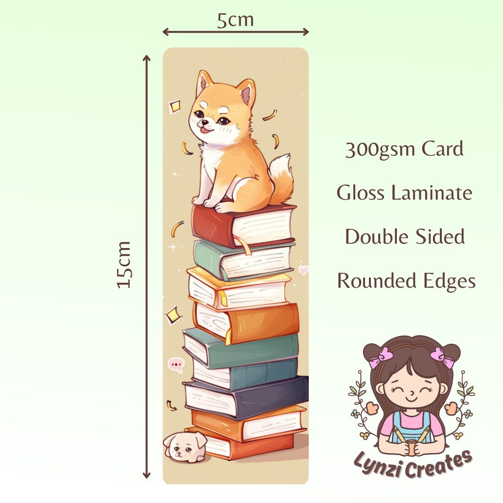 Cute Dog Bookmark | Puppy Bookmark | Stationary Gift | Cute Bookmark