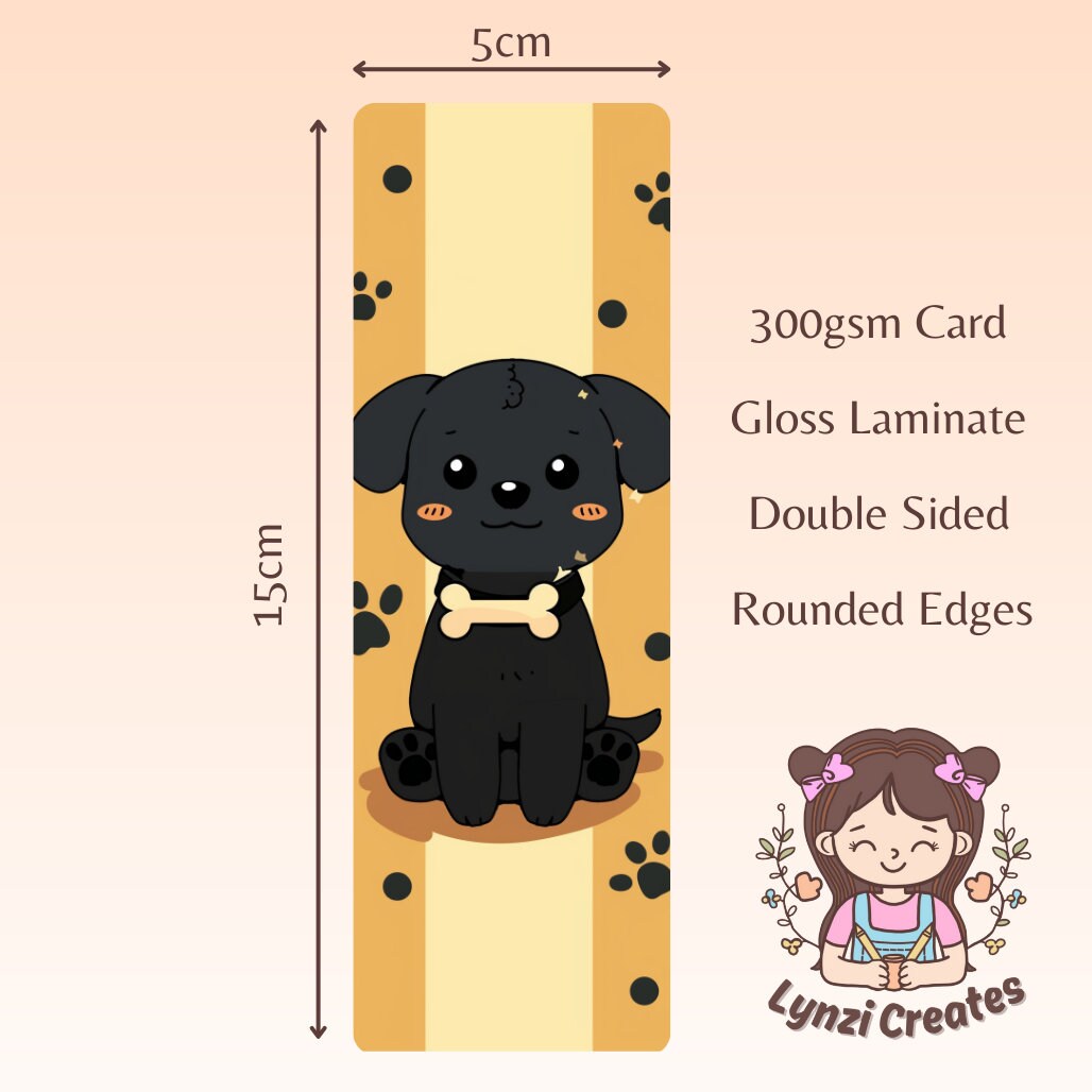 Cute Dog Bookmark | Puppy Bookmark | Stationary Gift | Cute Bookmark