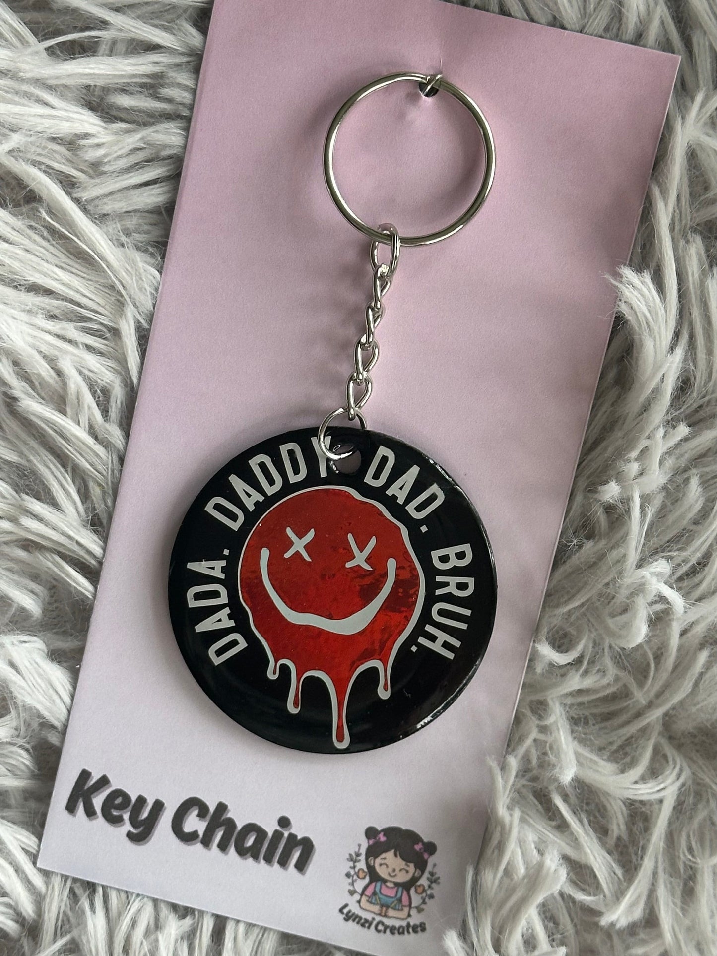 Daddy Dad Bruh Keyring