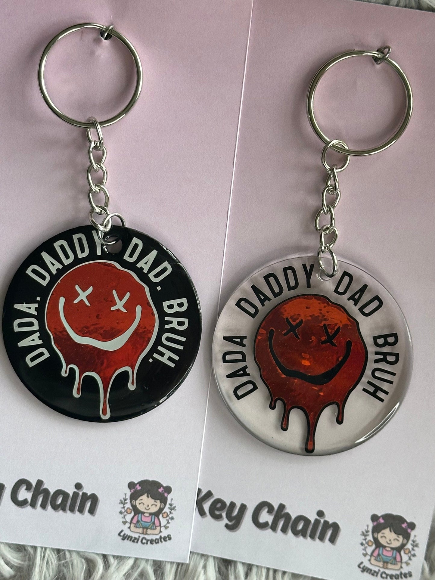 Daddy Dad Bruh Keyring