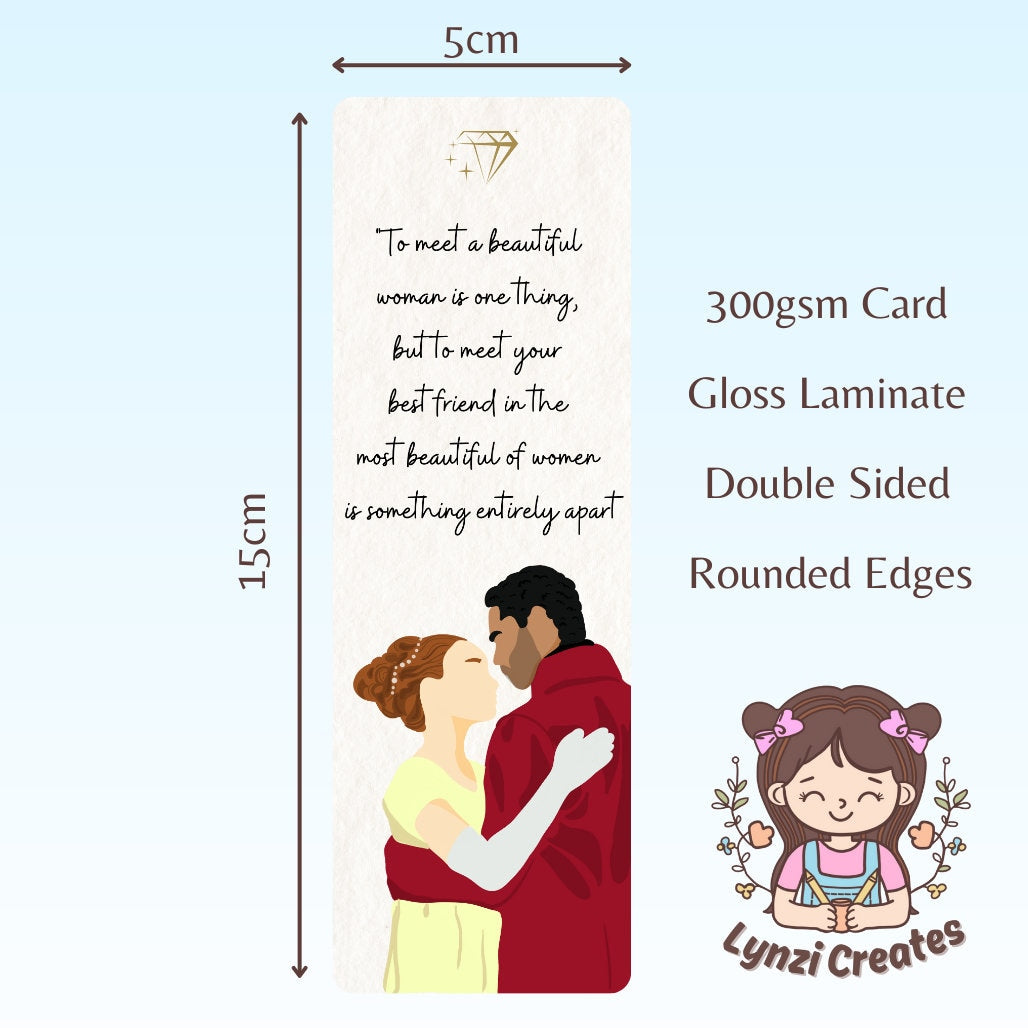 Bridgerton Bookmark - Daphne and Simon