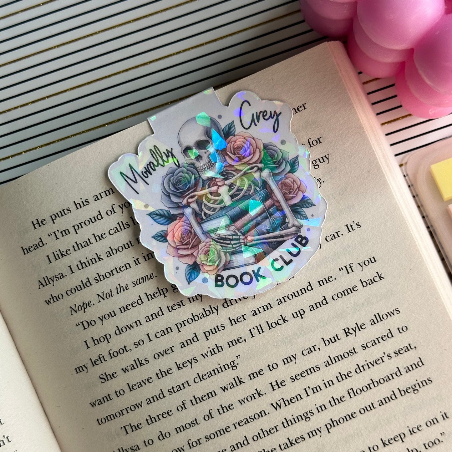 Morally Grey Book Club Magnetic Bookmark