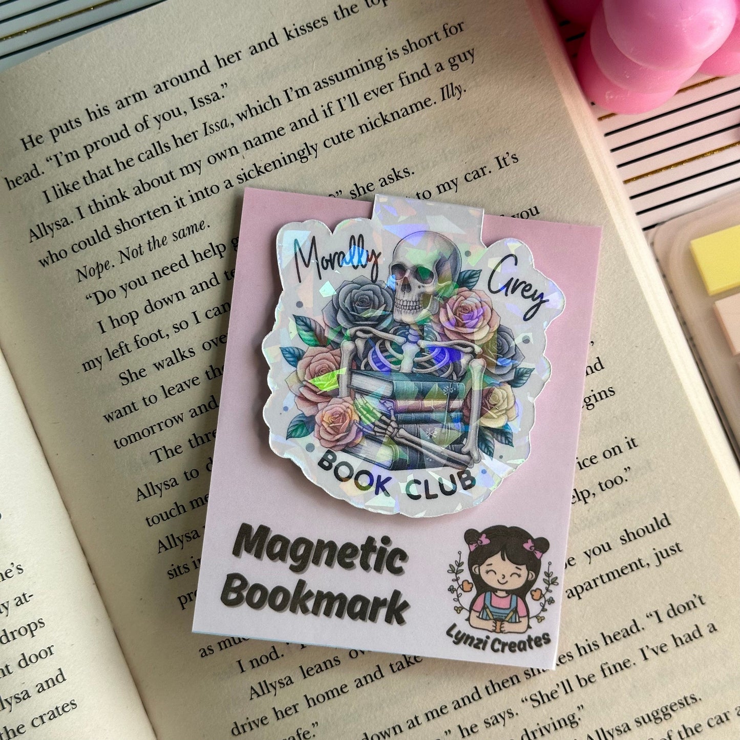 Morally Grey Book Club Magnetic Bookmark