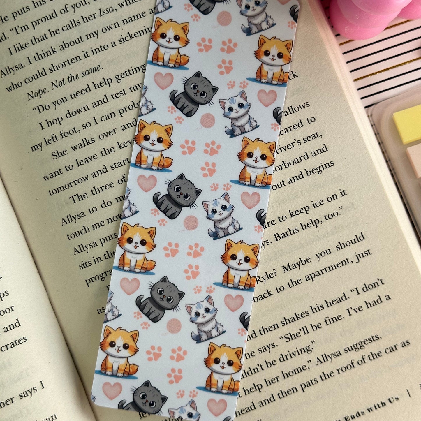 Cute Cat Bookmark | Kitten Bookmark | Stationary Gift | Cute Bookmark | Cats