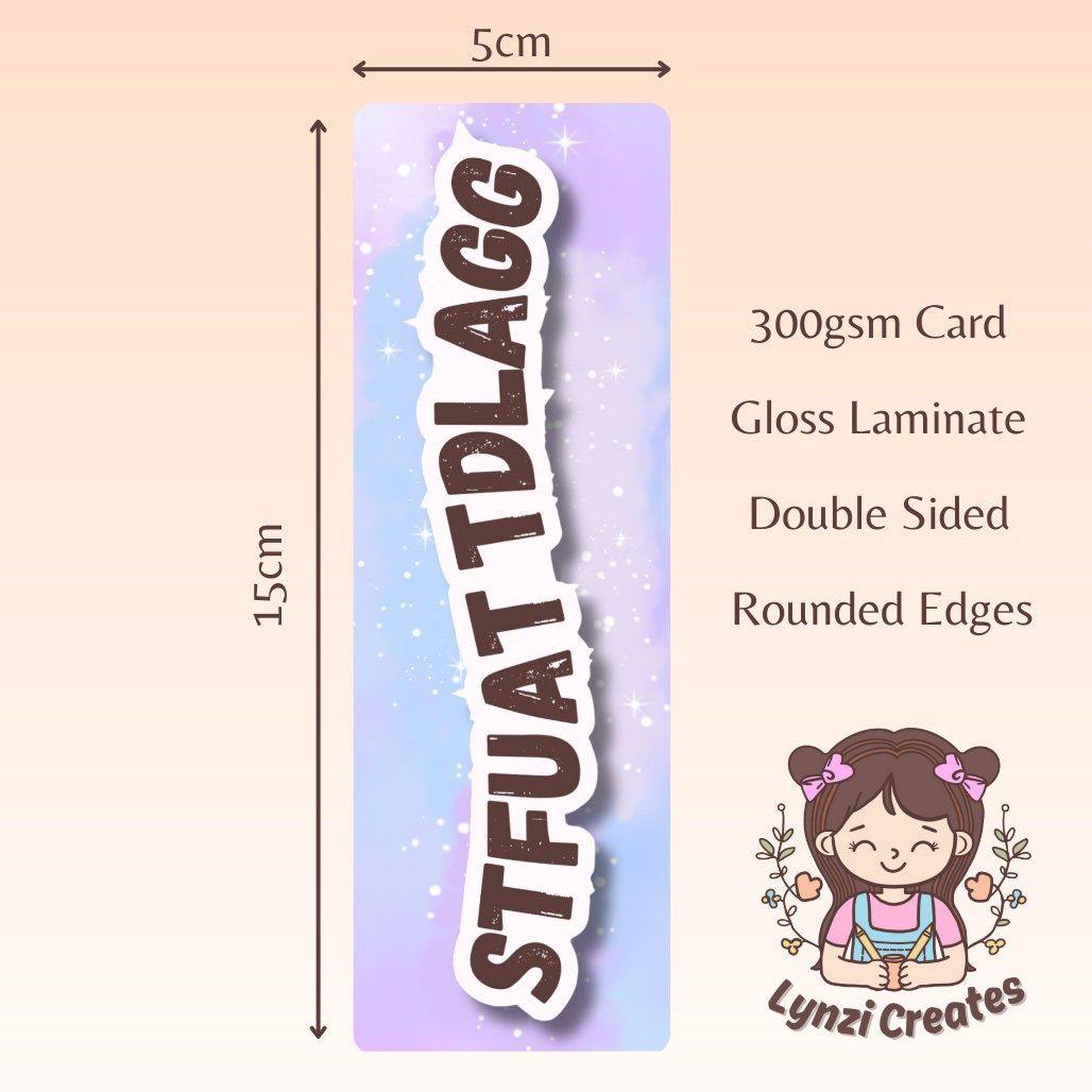 SMUT bookmark | Spicy Bookmark | STFUATTDLAGG