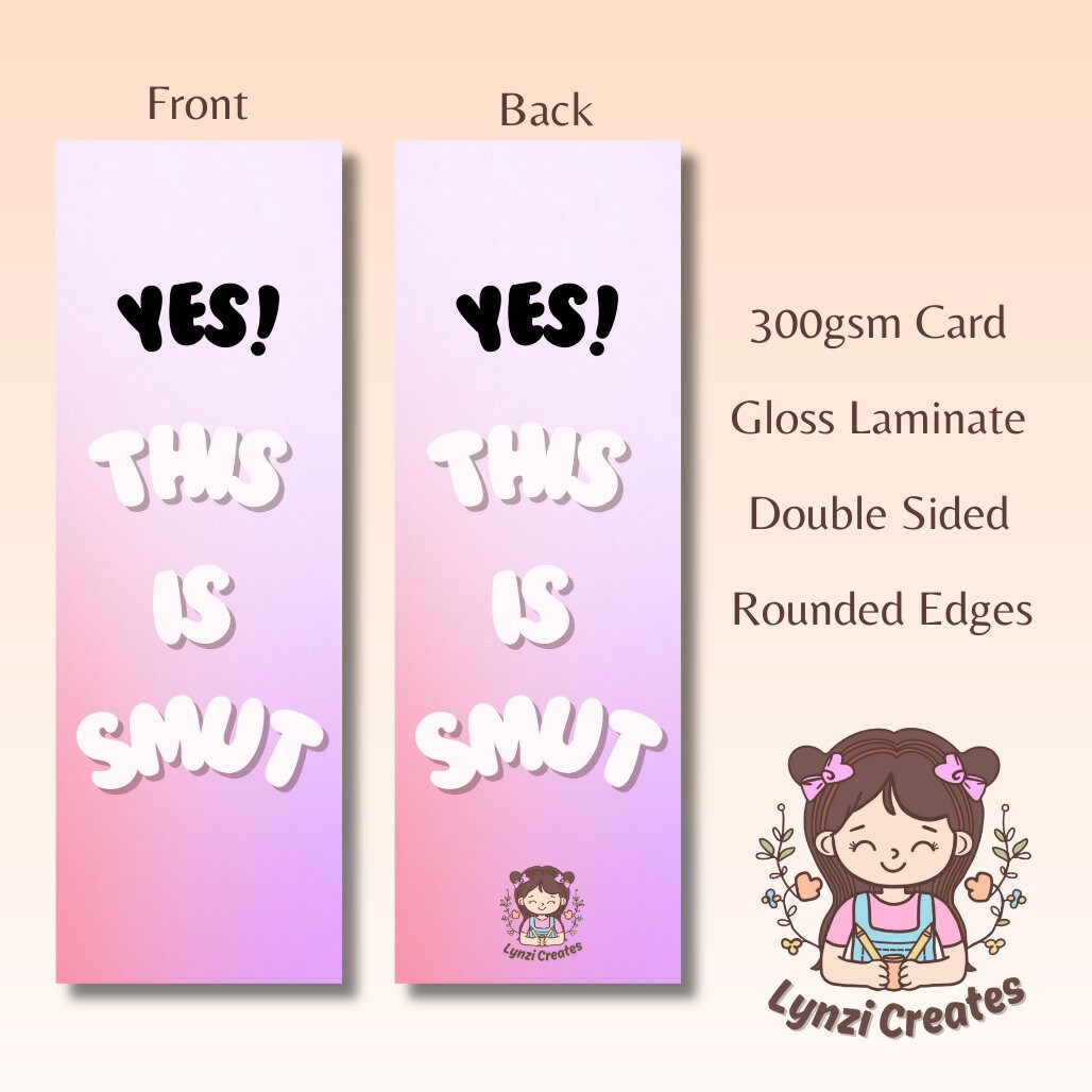 SMUT bookmark | Spicy Bookmark