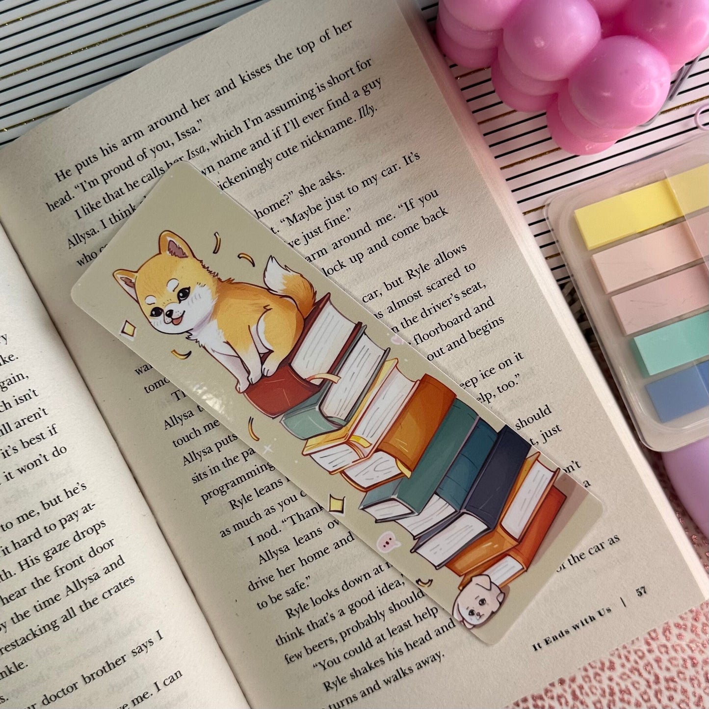 Cute Dog Bookmark | Puppy Bookmark | Stationary Gift | Cute Bookmark