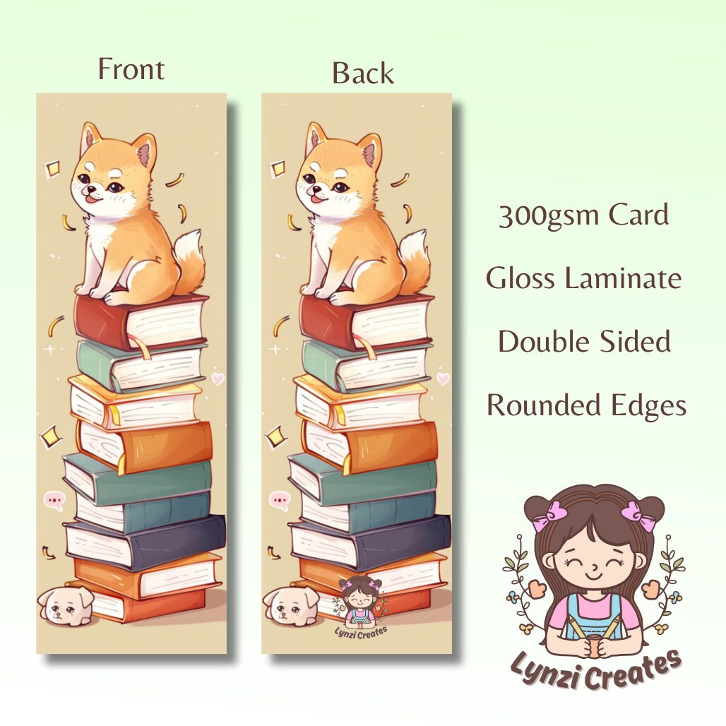 Cute Dog Bookmark | Puppy Bookmark | Stationary Gift | Cute Bookmark