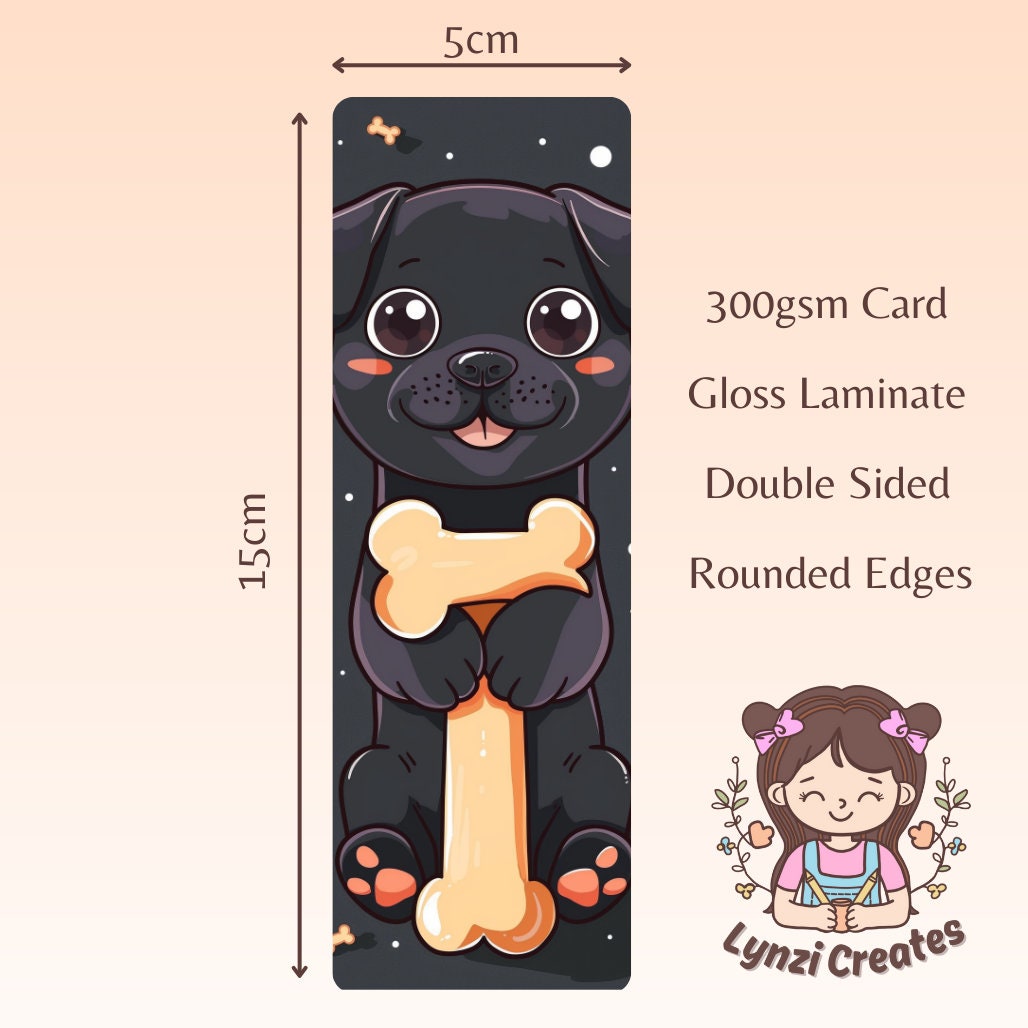 Cute Dog Bookmark | Puppy Bookmark | Stationary Gift | Cute Bookmark