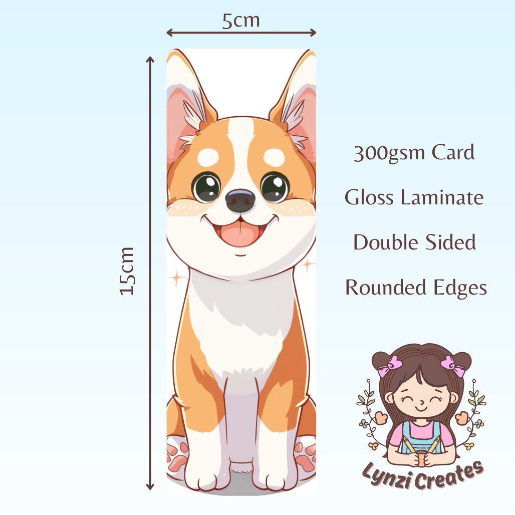 Cute Dog Bookmark | Puppy Bookmark | Stationary Gift | Cute Bookmark