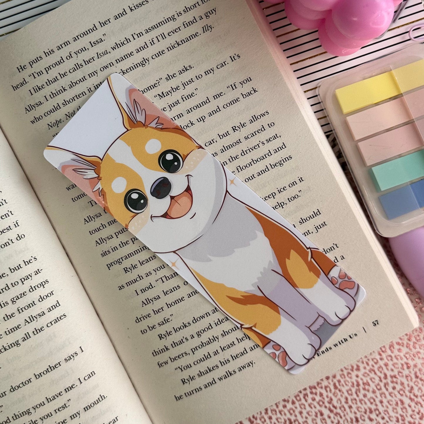 Cute Dog Bookmark | Puppy Bookmark | Stationary Gift | Cute Bookmark